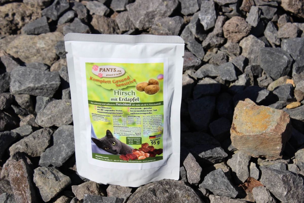 Menü aus 68,0 % Hirsch pur und 4,0 % Erdapfel